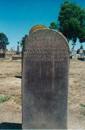 tombstone of
              William Ward